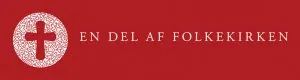 Logo: Folkekirken, 'En del af Folkekirken'.